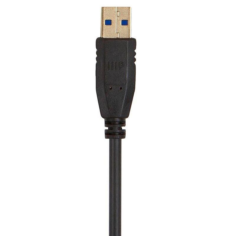 Monoprice USB 3.0 Type-A to Type-A Cable - 6 Feet - Black, For Data Transfer, Modems, Printers, Hard Drive Enclosures - Select Series, 4 of 5