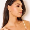Hammered Round 14k Gold Earrings - In Season Jewelry - 2 of 3