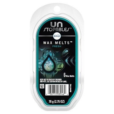 Febreze Unstopables Odor-Fighting Wax Melts Air Freshener, Fresh, 2.75 oz. Wax Melts