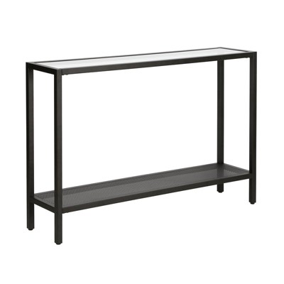 30' Mirrored Console Table in Gold - Henn&Hart