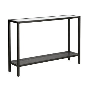 46' 2-Shelf Console Table in Black - Henn&Hart - 1 of 4