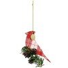 Gibson Holiday Bird Ornament 4 Piece Set in Red and Green - 3 of 4