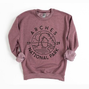 Simply Sage Market Women's Graphic Sweatshirt Arches National Park - 1 of 4