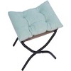 Single Lazy Sofa Chair Iron Frame Soft Padding Dutch Velvet UWXY-PHOlstery 4 Back Buckles Indoor Leisure Area - 2 of 4