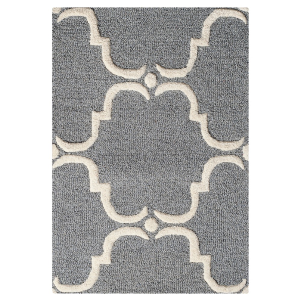 Lina Accent Rug - Dark Gray/Ivory ( 2'x3' ) - Safavieh