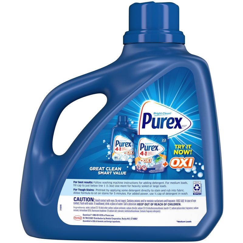 Purex Mountain Breeze HE Liquid Laundry Detergent - 150 fl oz, 2 of 8