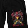 Deadpool 3 Deadpool and Wolverine Men's Black Sleep Pajama Shorts - 2 of 4