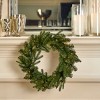 Christmas Dakota Pine 24� Artificial Christmas  Wreath, Pre-lit, 50 Dual LED Lights w/ 9 functions (Battery-Operated) - 2 of 4