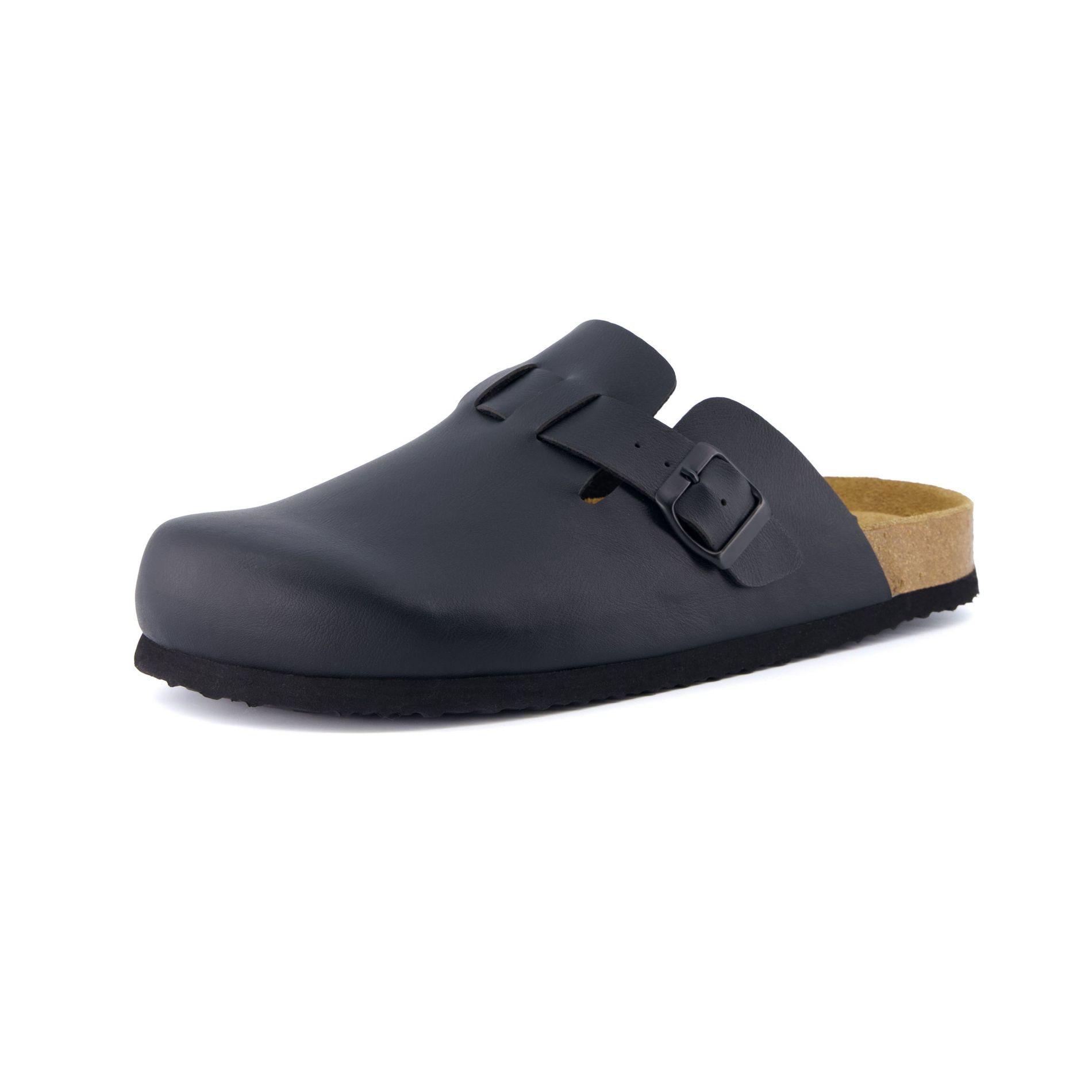 CUSHIONAIRE Hana Womens Clogs | Comfortable Vegan Suede Clogs for Women | Slip On Potato Shoes with Cork Footbed & Arch Support | Memory Foam