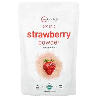 Micro Ingredients Organic Strawberry Powder, 1 lb (454 g)