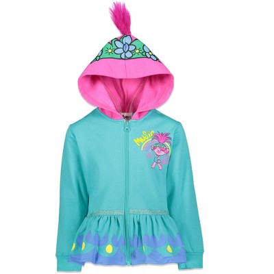 DreamWorks Trolls Poppy Girls Fleece Zip Up Hoodie Toddler