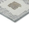 Gray Charcoal And Beige Geometric Washable Indoor Outdoor Area Rug - 4 of 4