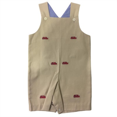 Boy's ' Ole Miss Collegiate Hand Embroidered Jon Jon - Vive La Fete