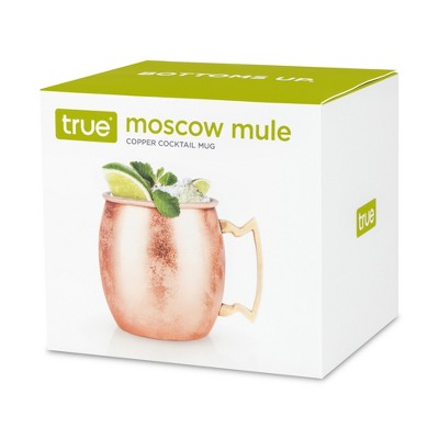True Moscow Mule 16 oz Copper Plated Mug with Zinc Alloy Handle