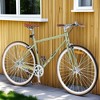 NAYSAYE 27.5 Inch Adult Bicycle Single Speed Retro Style 700C Road Bike City Cmmuter Bike Steel Frame for Men Women, Light Green, 64.97"*24.41"*38.52" - 2 of 4
