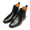 Santimon Men's Chelsea Boots Dress Ankle Boots Crocodile Print Genuine Leather Boots - 3 of 4