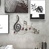 Metal Music Notes Wall Decor Brown - Olivia & May: Iron Sculpture, Eclectic Gift - 3 of 4