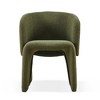 Okak Modern Teddy Dining Chair Accent Chair Single Sofa Chair, Comfy Upholstered Side Chair for Dining/Living Room Bedroom Reception - 4 of 4