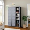 Mlezan 71" Metal Locker: Steel Storage for Bedroom, Gym, School, Office, or Garage.Ideal for Employee or Personal Use. - 4 of 4