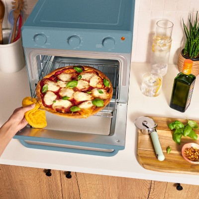 Bella Surf Blue 6-Slice Air Fryer Toaster Oven with French Door