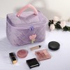 Unique Bargains Large Cute Tulip Flower Pattern Makeup Bags and Organizers 1Pc - 4 of 4