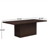 84" Rectangular Dining Table with Solid Wood Base, Modern Kitchen Table for 6-8 People, Wood Dining Table for Kitchen or Dining Room-Koiai - 3 of 4