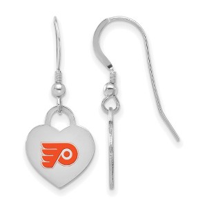Black Bow Jewelry Sterling Silver  NHL Dangle Earrings - 1 of 4