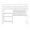 NicBex Smart Twin/Full Size Loft Bed with Desk & Shelves,Space-Saving Twin Loft Bed with Built-in Study Area,Writing Board,Loft Bed for Kids,Teens - 4 of 4