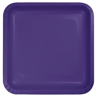 Purple 7" Dessert Plates - 18ct