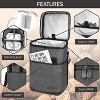 OPUX Wine Bag, 4,6 Bottle Cooler Insulated Tote Carrier Travel Picnic BYOB, Leakproof Padded Portable Party Christmas Gift - 4 of 4