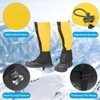Unique Bargains Waterproof 600D Oxford Rain Snow Boot Shoe Gaiters 1 Pair - 4 of 4