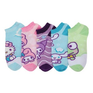 Hello Kitty & Friends Characters Women's 5-Pair Ankle Socks - 1 of 4