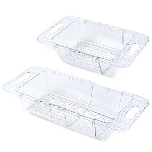 OBOKATA Collapsible Colander Over Sink Expandable Sink Strainer Basket for Kitchen,2 Pack - 1 of 4