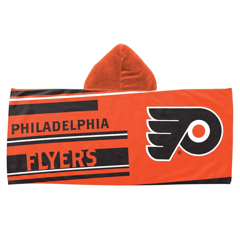 Photos - Towel 22"x51" NHL Philadelphia Flyers Youth Hooded Beach 