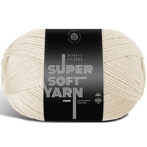 Hearth & Harbor Acrylic Yarn for Crocheting & Knitting - Soft Yarn for Crocheting, 370 Yards Knitting Yarn, Medium Worsted Weight Yarn 4 - 1 of 4