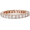 Pompeii3 1 1/2ct Diamond Eternity Wedding Ring 14K Rose Gold - 4 of 4