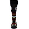 Memoi Men's Striped Skull Rayon From Bamboo Crew Socks Black 10-13 - 2 of 3