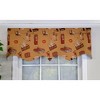 RLF Home Modern Design Classic Pin-Up Regal Style Window Valance 50" x 17" Light Oak - 2 of 4