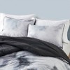 Sapphtopaz Washable Watercolor Tie Dye Comforter Set with Fur Decorative Pillow, Twin Sheet Set, Quilts Twin Size - 2 of 4