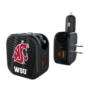 NCAA Pac-12 Universities Text Backdrop 18-Watt 2 in 1 USB A/C Charger - 1 of 3