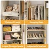 Aheaplus 146" Walk-In Closet Organizer with 6 Hanging Rods, Freestanding Closet System with Drawer - 3 of 4