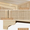 Whizmax 62" Rattan Buffet Cabinet - 4-Door Farmhouse Storage with Shelves, Kitchen/Living Room Sideboard, Entryway Console Table - 4 of 4
