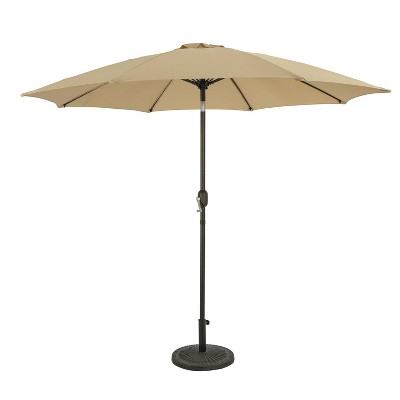 9' Parisian Market Patio Umbrella Champagne - Island Umbrella