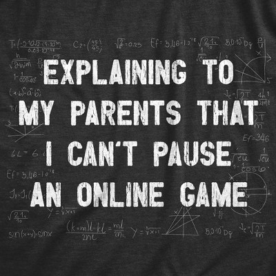Crazy Dog T-Shirts, Inc. Youth Explaining to My Parents That I Cant Pause An Online Game T Shirt Funny Tee for Kids - Crazy Dog Youth T Shirt For Gamers Black L — фото 2