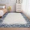 Modern Abstract Washable Rug - Stain Resistant, Non-Slip Low Pile Carpet for Living Room, Bedroom, Dining Room - 3 of 4