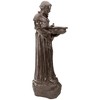 Northlight St. Francis of Assisi Bird Feeder Outdoor Garden Statue - 23.5" - Bronze - 3 of 4