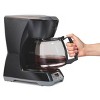 Proctor-Silex 12 Cup Programmable Coffee Maker - 43672PS: Drip, Electric, Dishwasher-Safe, 900W, Black, Basket Filter - 3 of 4