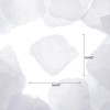 Unique Bargains Wedding Birthday Decor Artificial Silk Flower Rose Petals 2x2 Inch 1200 Pcs White - 2 of 3