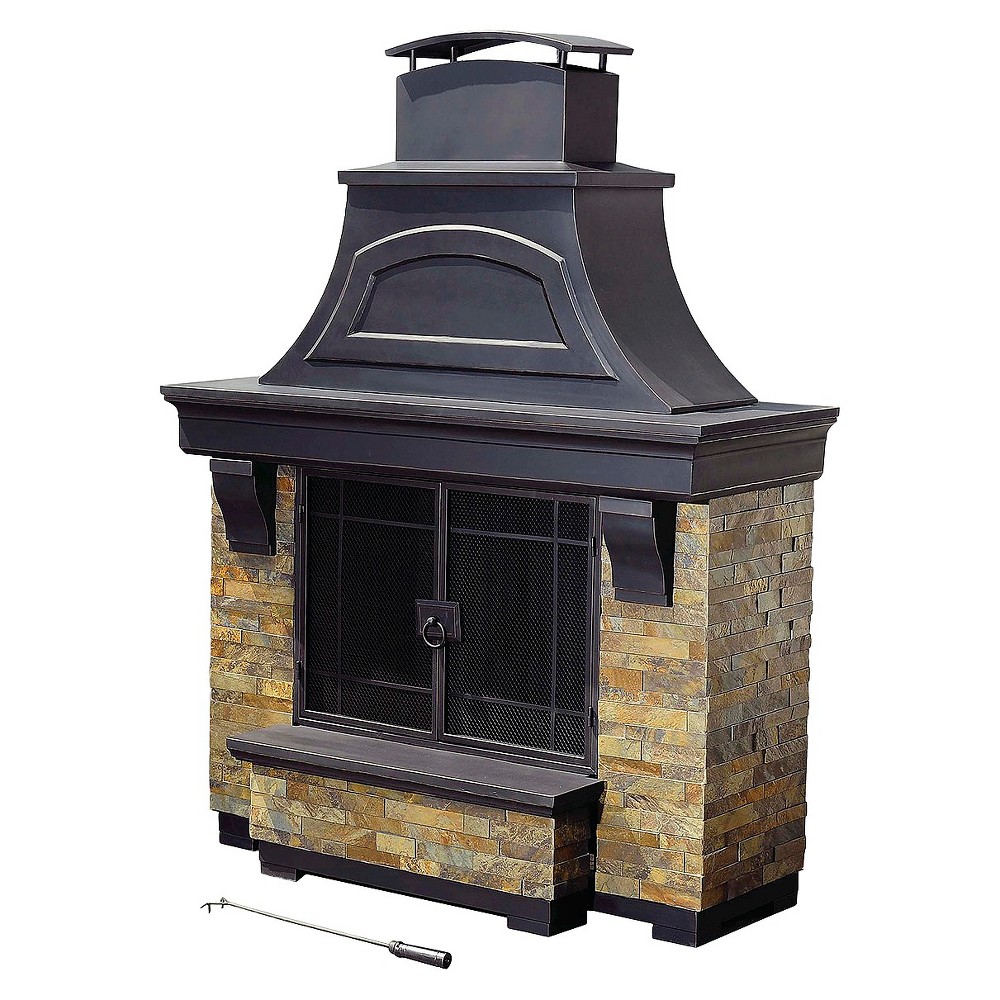UPC 841057101384 product image for Outdoor Fireplace: Sunjoy Hearthstone Fireplace | upcitemdb.com