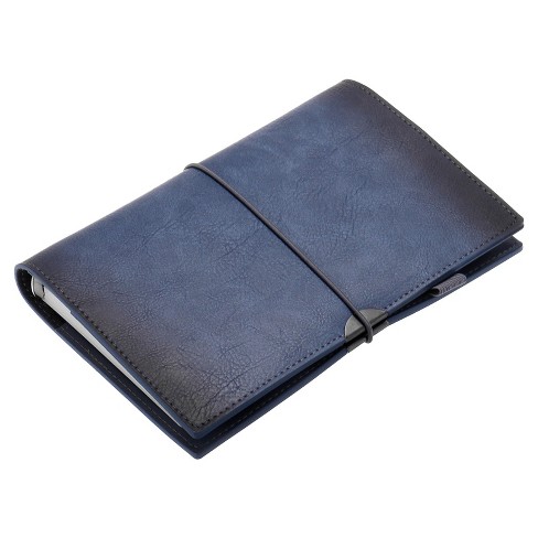 Unique Bargains Pu Leather Refillable Magnetic Buckle Notebook Blue ...